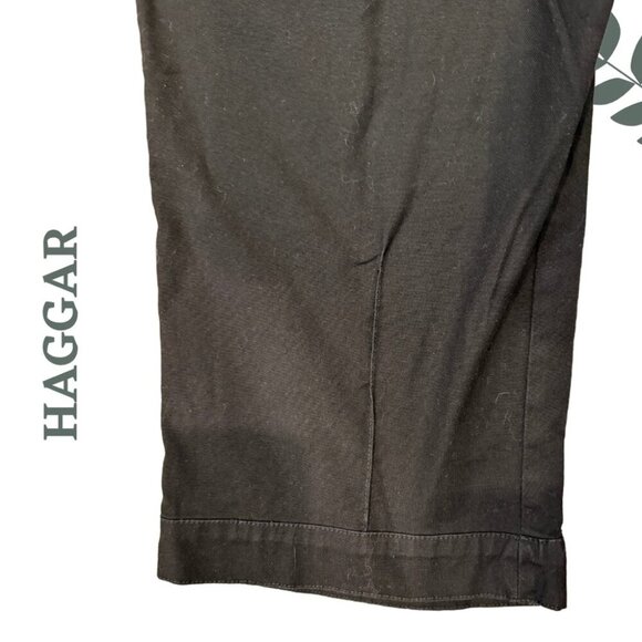 Classic Black Stretch Capris by Haggar | Mid Rise Cropped Pant Size 16P - Picture 5 of 6
